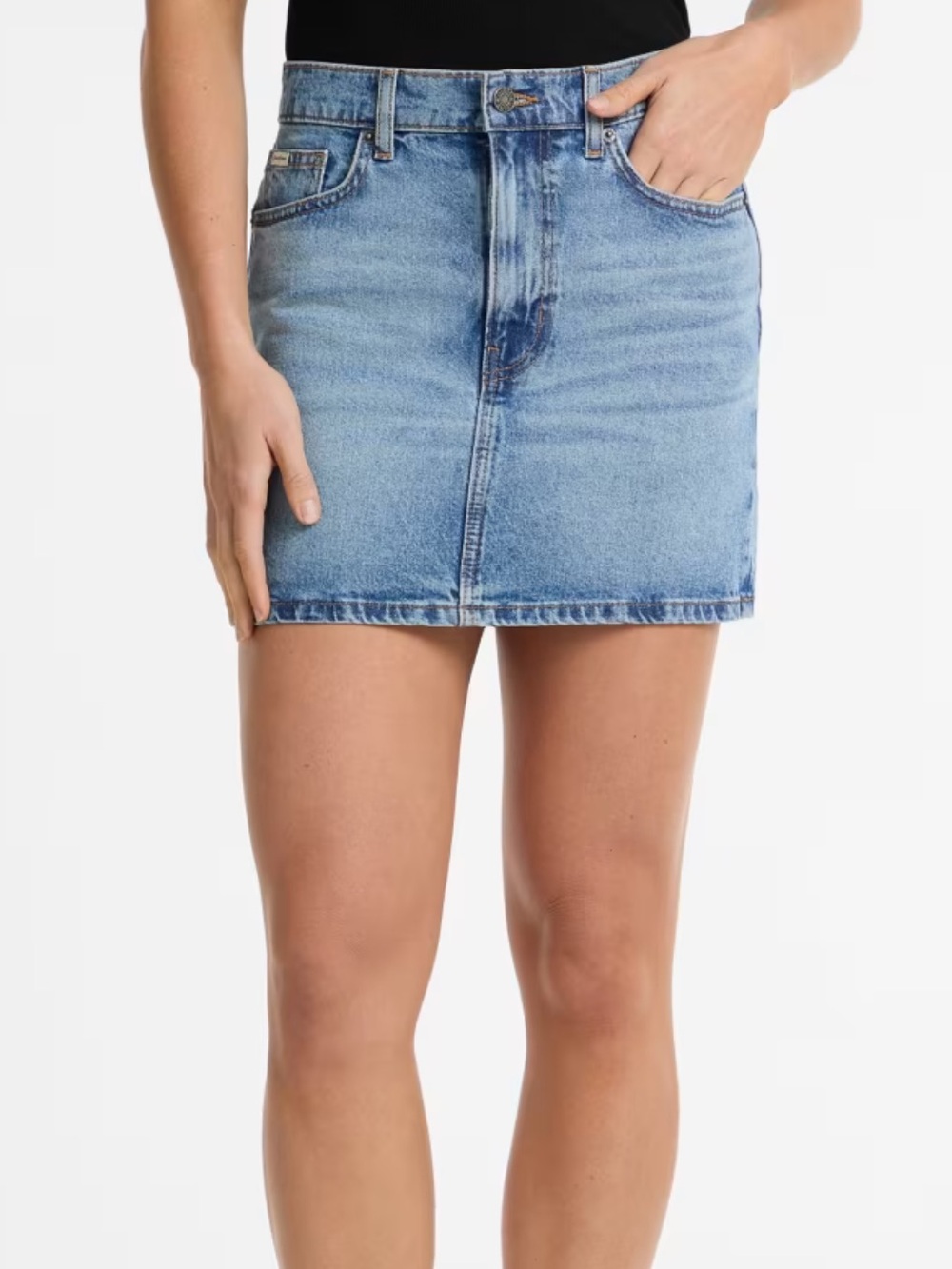 Guess Denim Mini Skirt - Light Heritage Wash